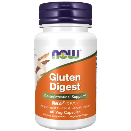 NOW - ХРАНОСМИЛАТЕЛНИ ЕНЗИМИ Gluten Digest  - 60 Капсули